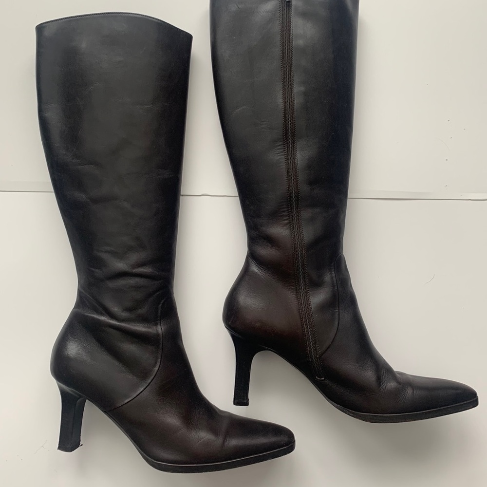 Ann Taylor Calf Hight Boots /color Eapresso/ Size7